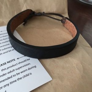 Black Leather Bracelet